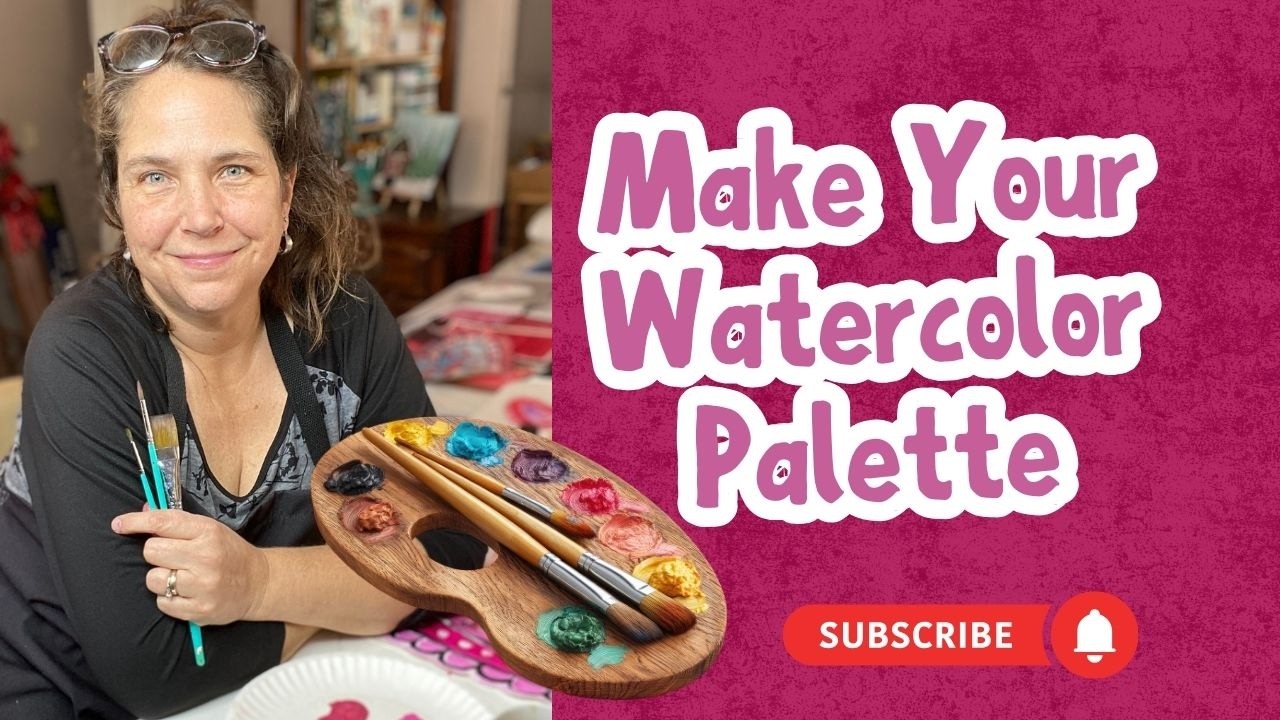 Make a watercolor palette with me - DIY travel palette Daniel Smith watercolors