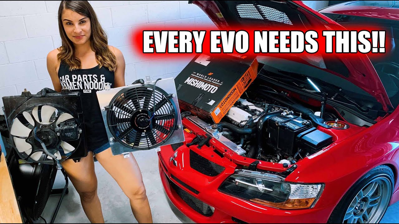 MISHIMOTO FAN INSTALL ON EVO 8