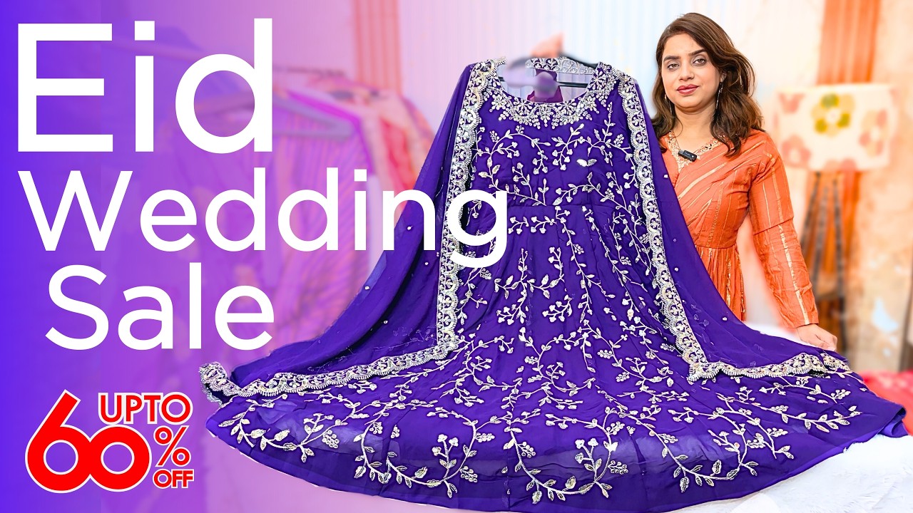 Sale Wedding & Eid 🌙 Special | Muslin Suits, Cotton Suits Designer Anarkali, Party Wear & More!
