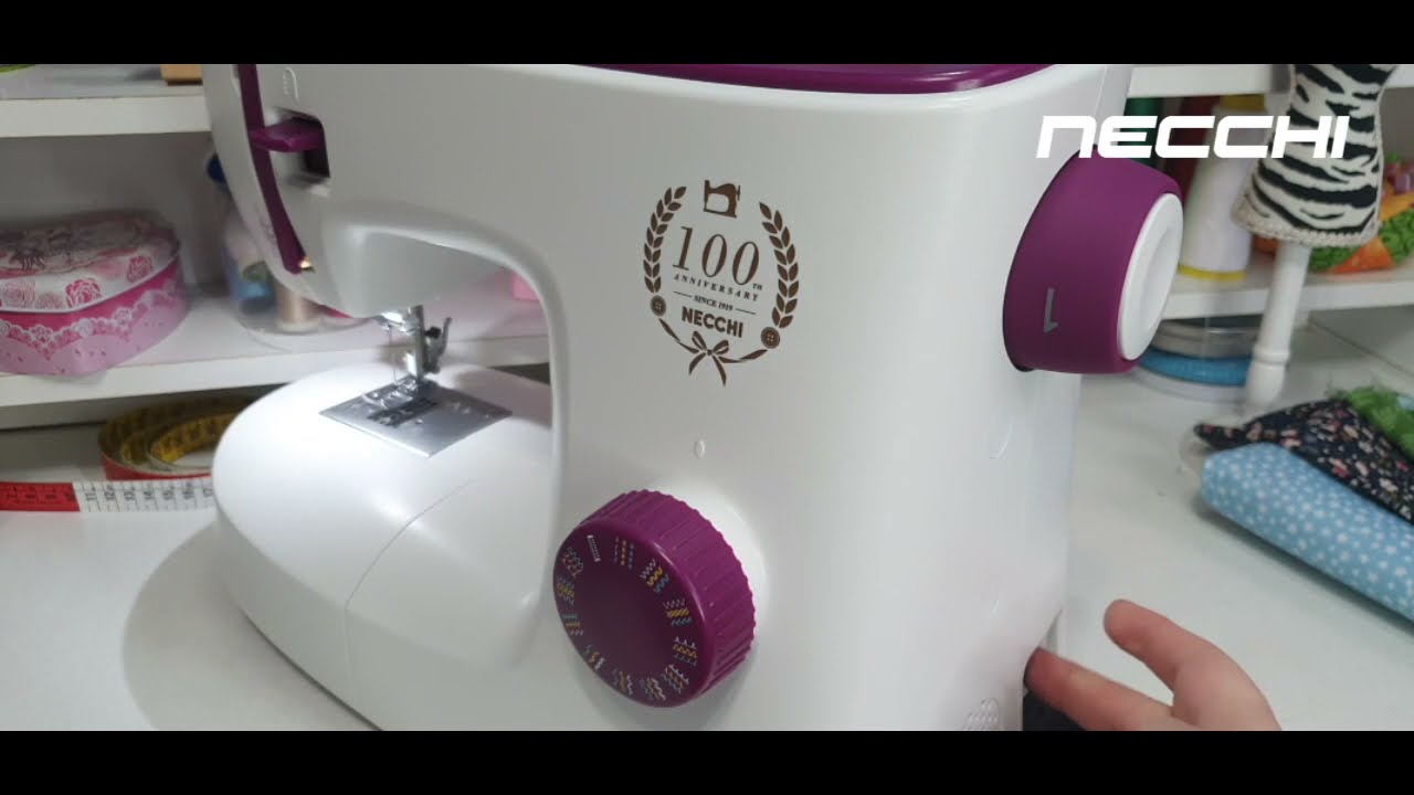 Maquina de Coser Necchi K132A curso uso y manejo