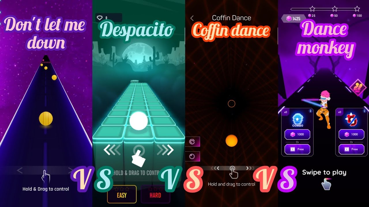 Dancing Road Vs Dancing Sky 3 Vs Smash Colors 3D Vs Beat Blader 3D