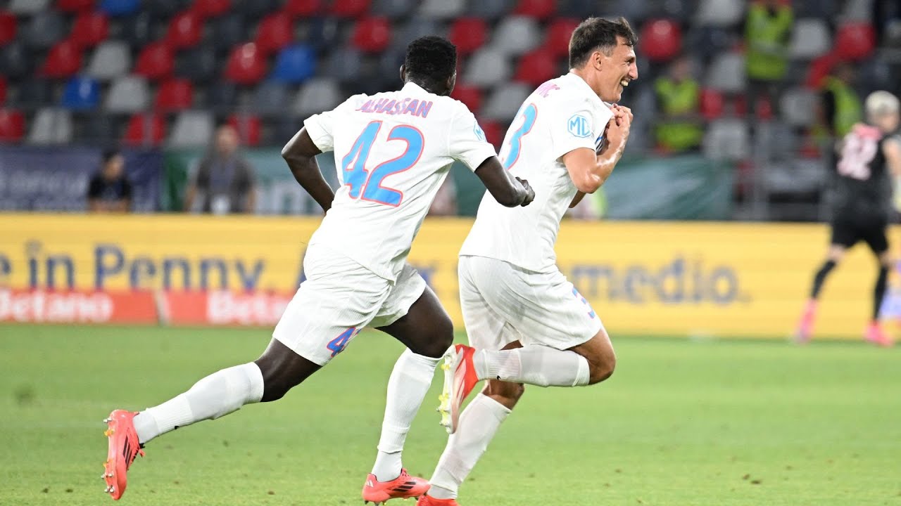 REZUMAT | FCSB – CFR Cluj 2-1. Super execuția lui Radunovic o face pe FCSB Supercampioana României