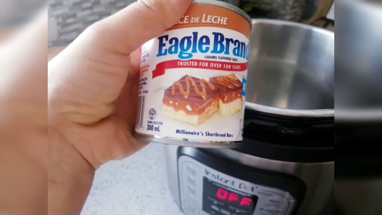Comment faire du Caramel avec le Eagle Brand dans l'instant pot كراميل في الكوكوط