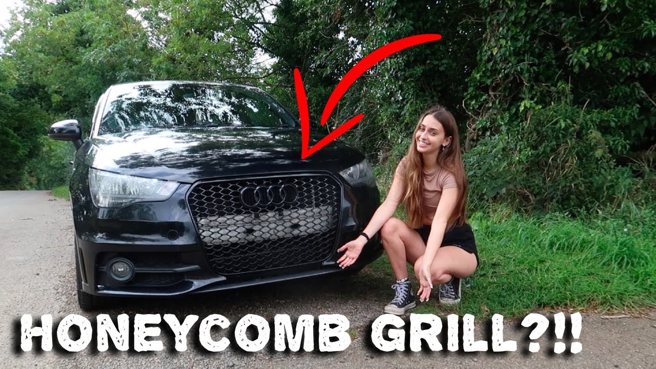 INSTALLING A HONEYCOMB GRILL TO MY AUDI A1!!