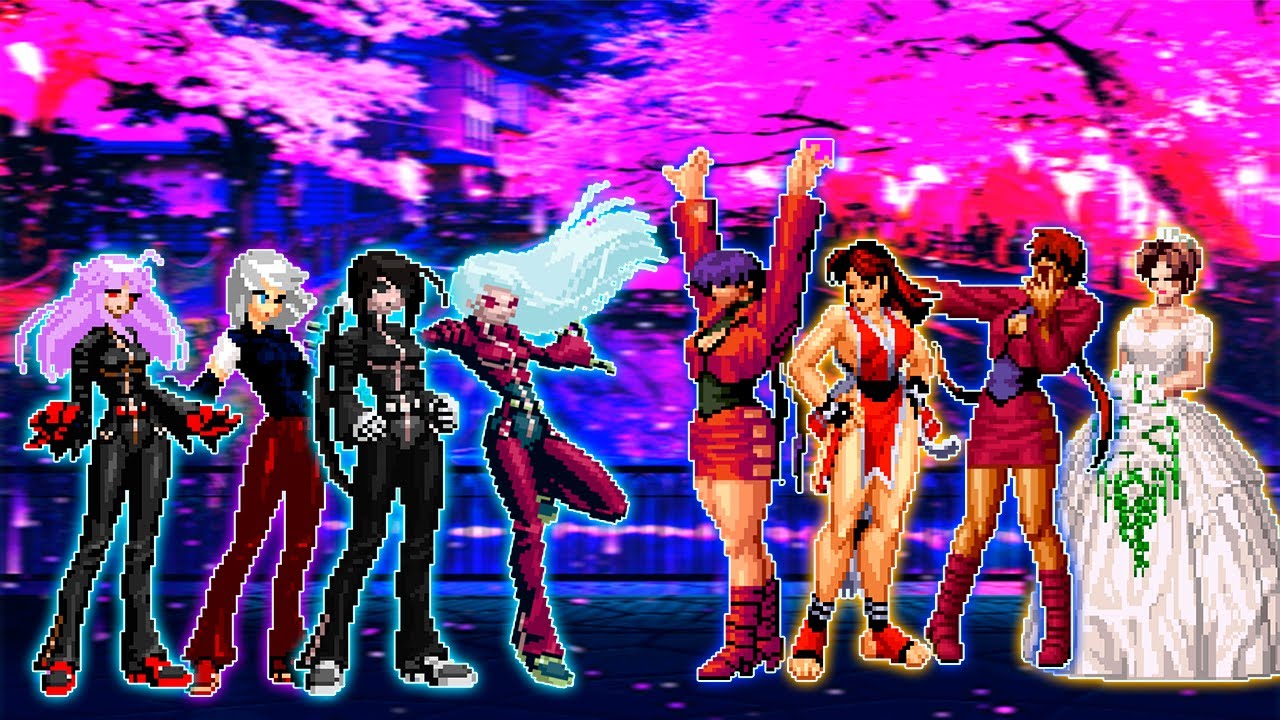 KULA TEAM VS MAI/SHERMIE TEAM!! KOF MUGEN