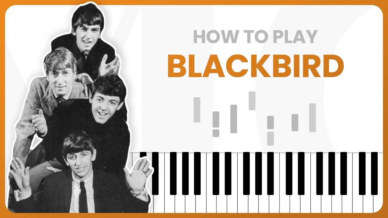 Blackbird - The Beatles - PIANO TUTORIAL (Part 1)