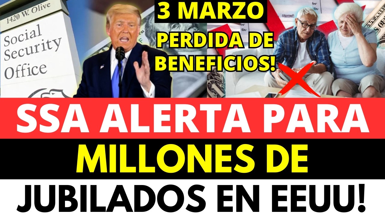 SSA ALERTA PARA MILLONES DE JUBILADOS EN EEUU!!!