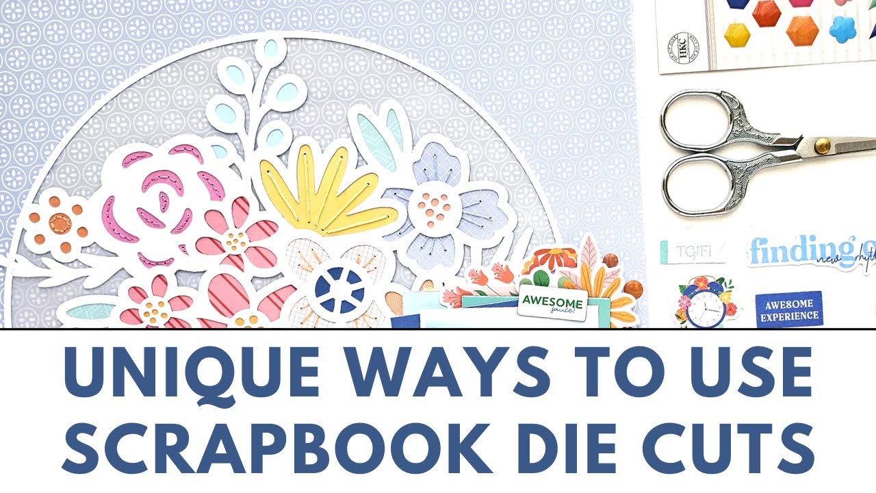 Unique Ways to Use Scrapbook Die Cuts | Cricut Cut File How-To | Graduation Page | Hip Kit Club