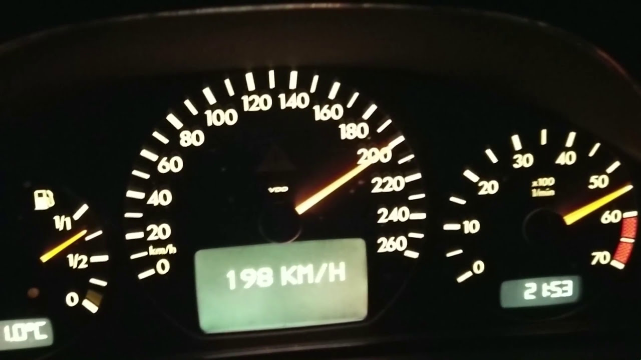 2000 Mercedes CLK 200 Kompressor (W208) Beschleunigung 0-200 km/h