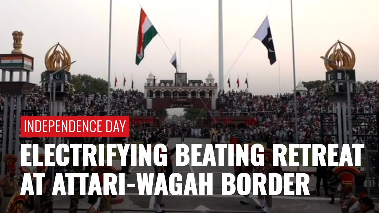 Watch The Electrifying Beating Retreat Ceremony At Attari-Wagah border In Amritsar | I-Day