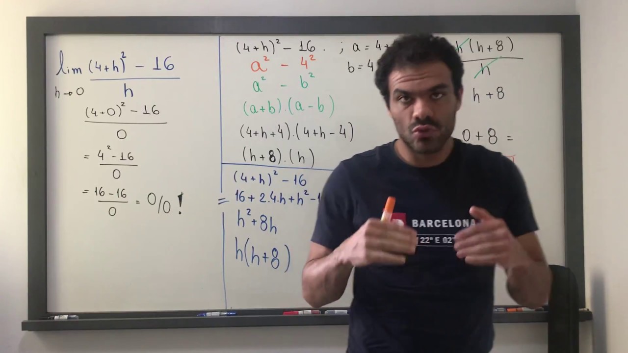 10) Lim [(4+ h )² - 16 ]/h