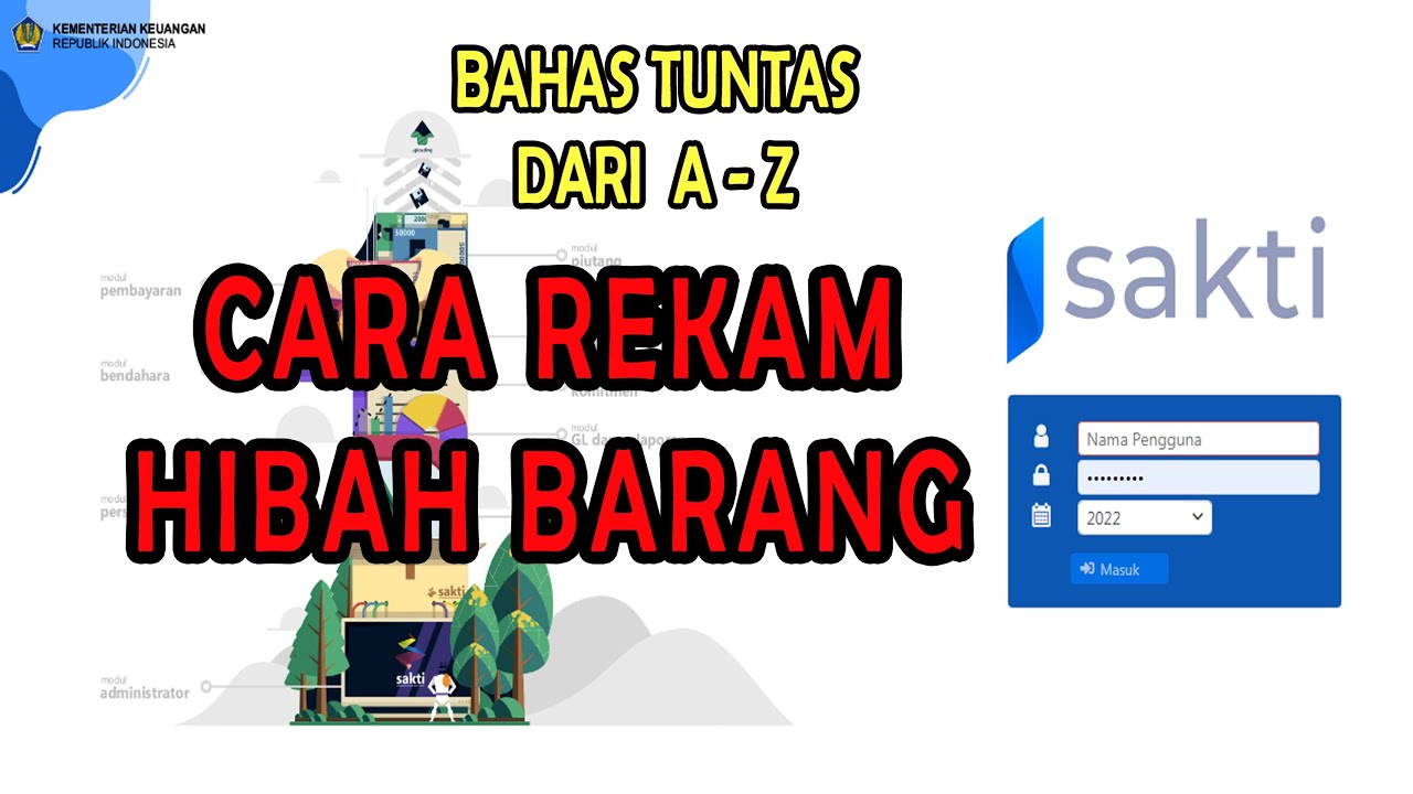 CARA REKAM PENGESAHAN HIBAH BARANG / JASA / SURAT BERHARGA