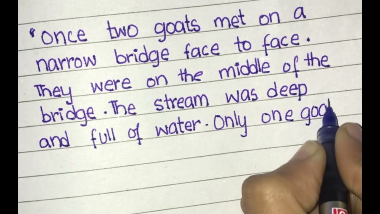 The story of two goats# calligraphy 