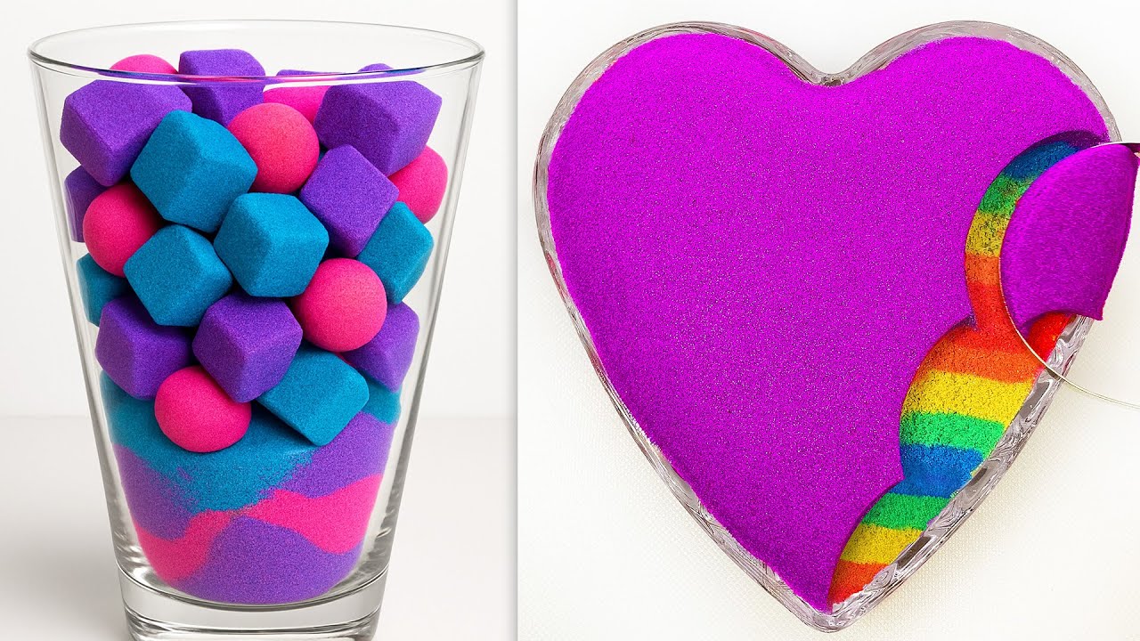 Very Satisfying and Relaxing Compilation 342 Kinetic Sand ASMR