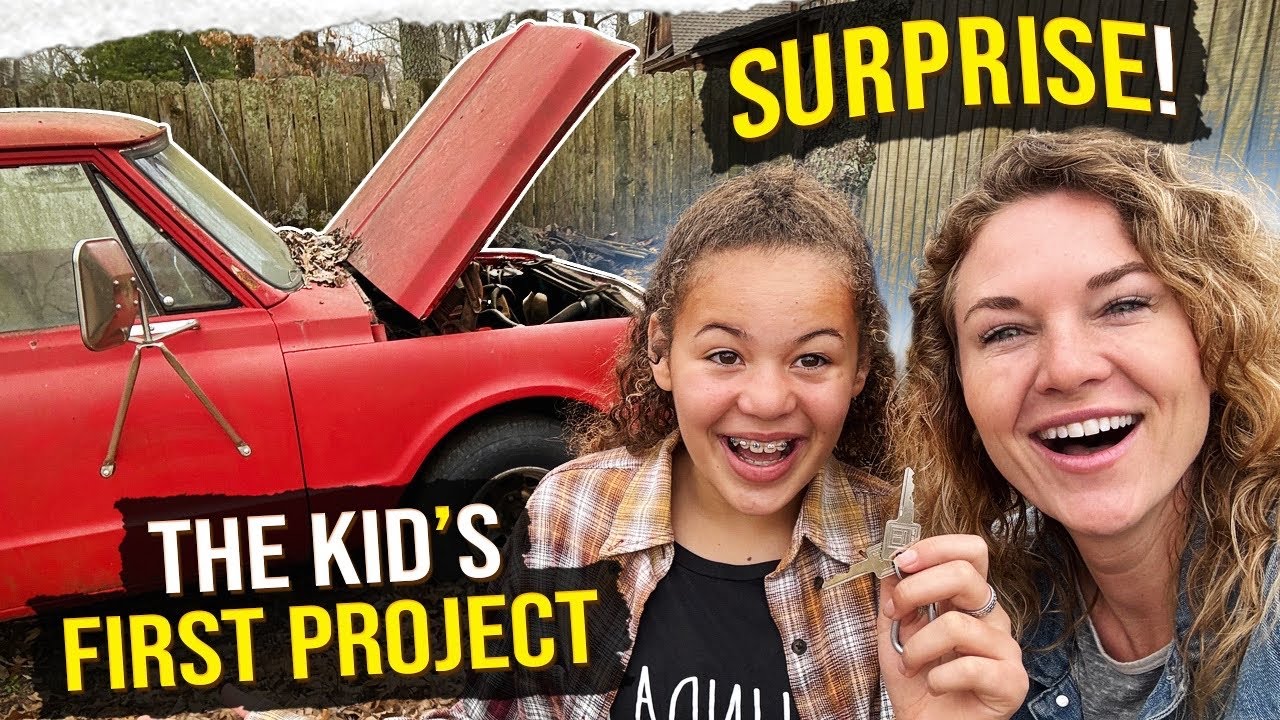 ABANDONED C10! Will it run?! Rad FIRST project for The Kid!!!