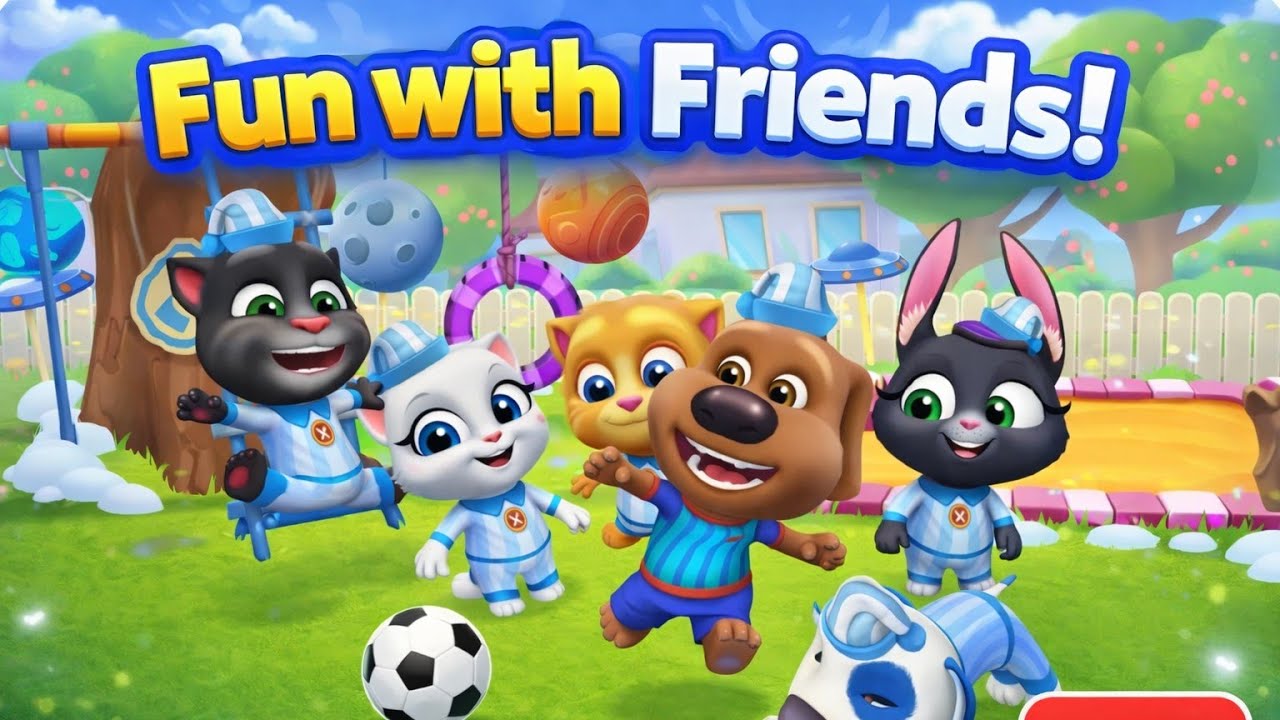 All friends are playing in the group 