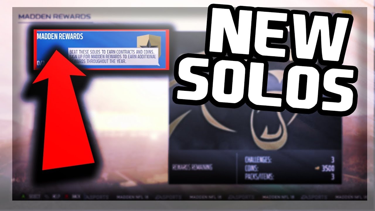 NEW MUT REWARDS SOLO CHALLENGES!??!! ARE THEY ANY GOOD??  | MADDEN 18 ULTIMATE TEAM