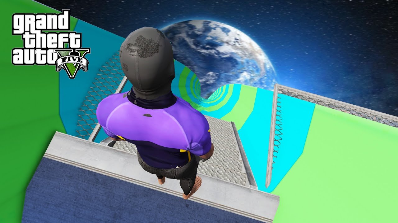 Je DESCENDS le TOBOGGAN le plus HAUT du monde sur GTA 5 !