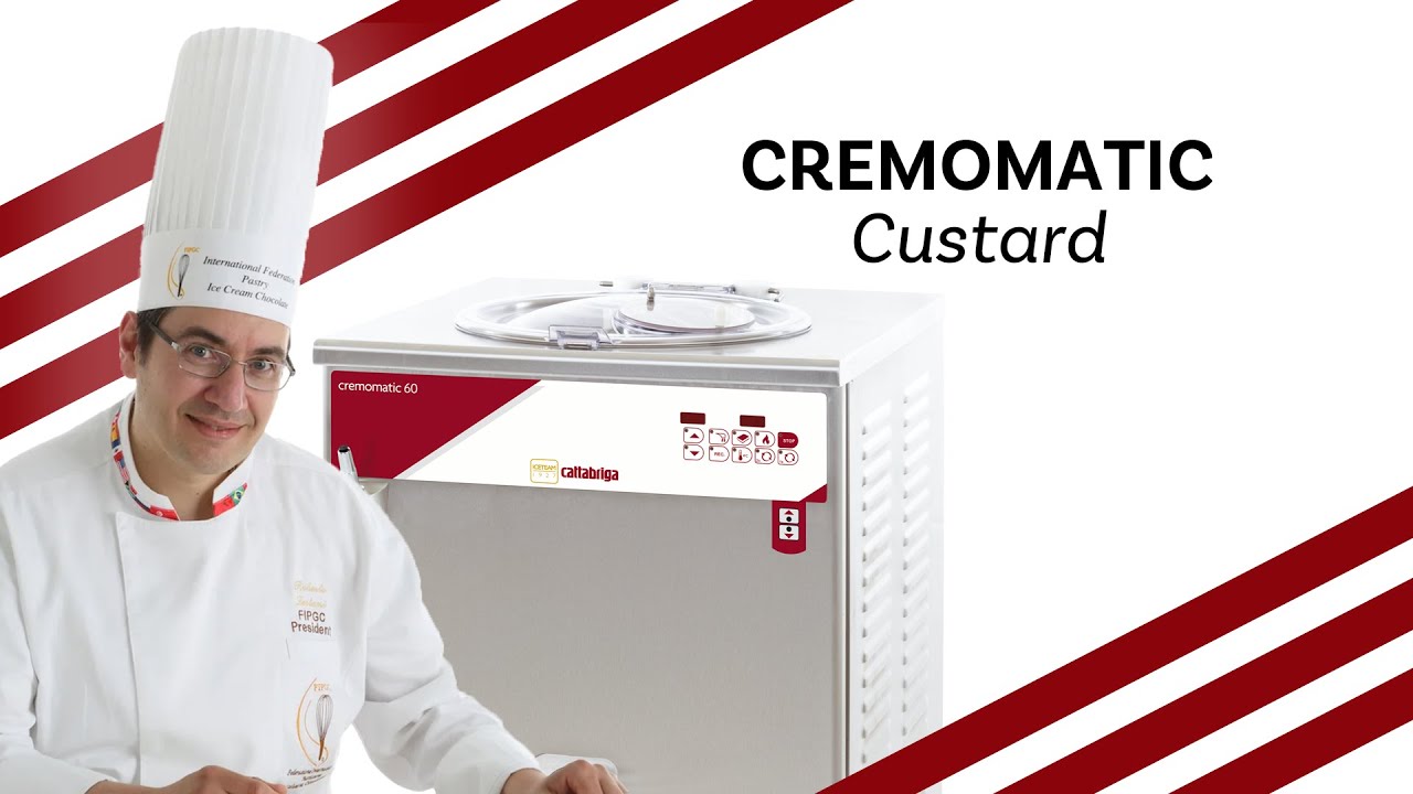Roberto Lestani prepares Custard Cream with Cremomatic | Iceteam 1927 and Gambero Rosso