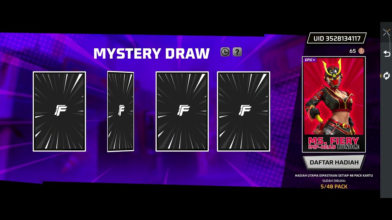 Aku spin Mystery Draw Wayang Token 👀