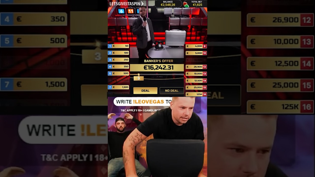&euro;125,000!? Deal or No Deal gambling peak moment 😱