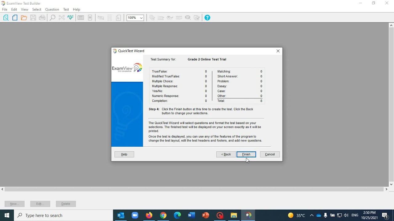 How to use the ExamView Test Generator to build your own online tests/ quizzes