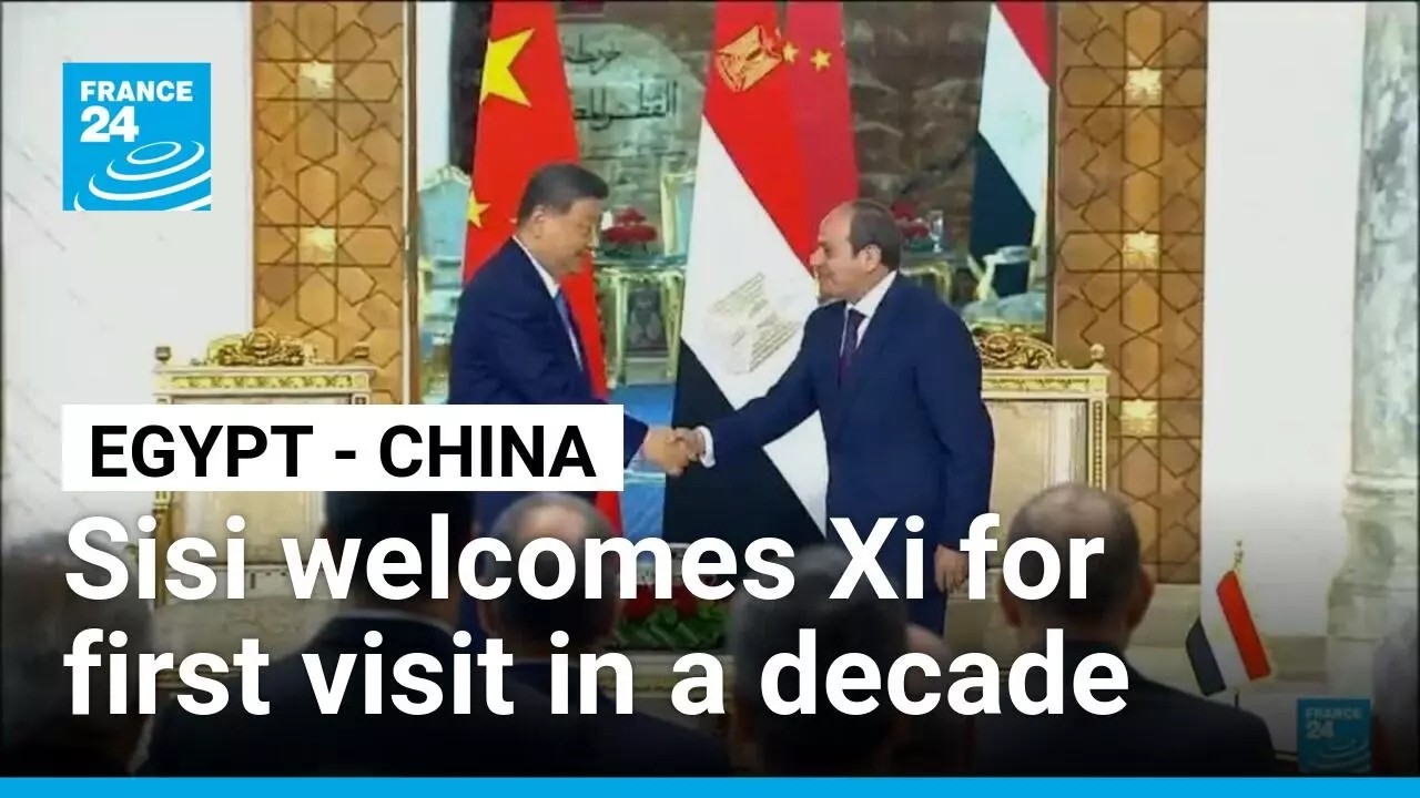 Egypt welcomes Xi as Beijing expands influence in region &bull; FRANCE 24 English