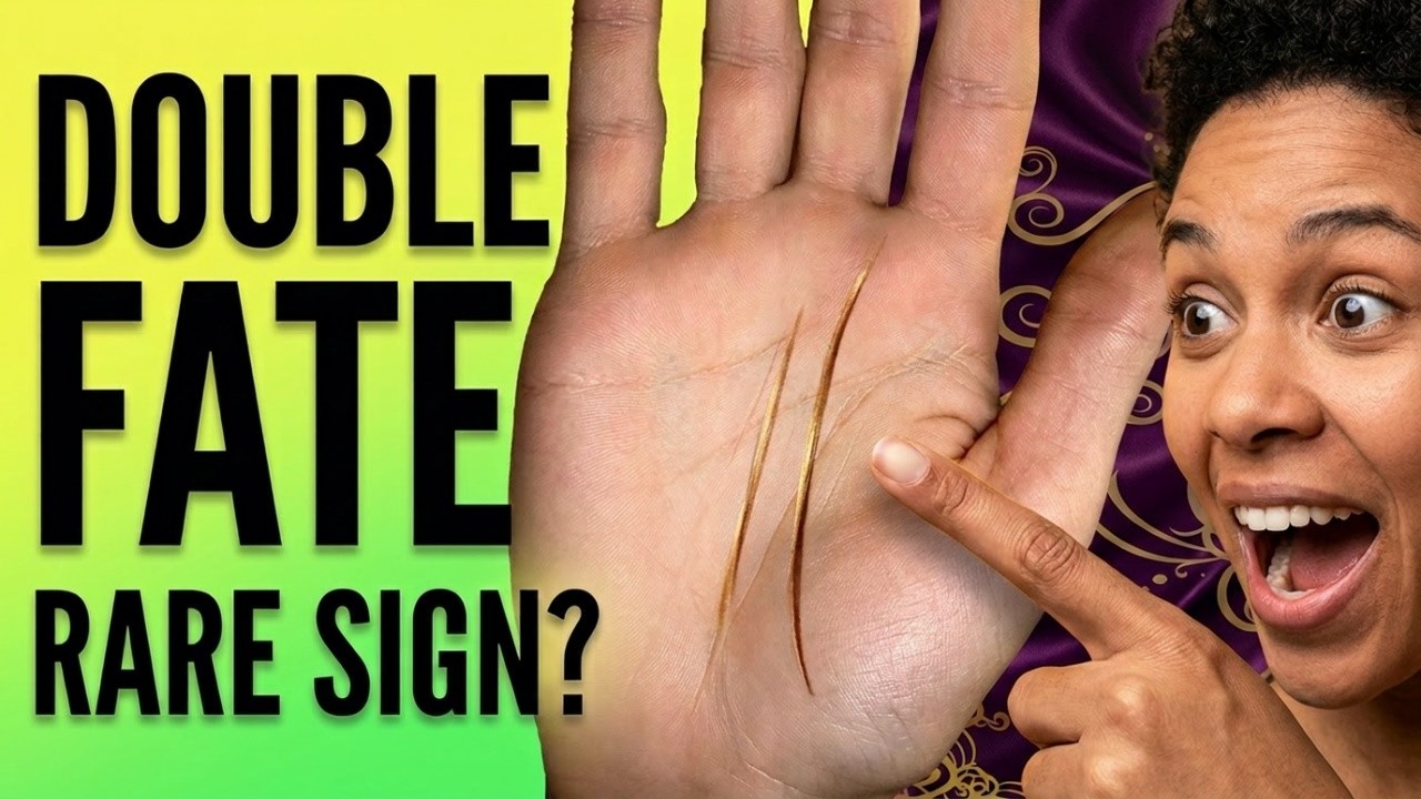 Life or fate line? Double lines example palm reading