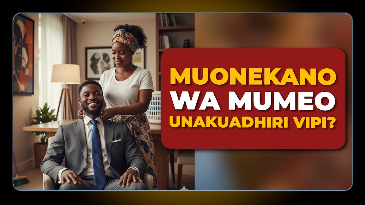 MUONEKANO WA MUMEO UNAKUADHIRI VIPI?