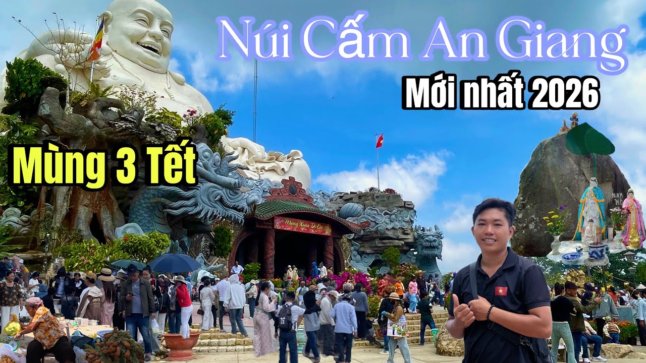 Núi Cấm 👉Hàng nghìn khách Du Xuân Tết Nguyên Đán 🧧 | tham quan vồ Ong Bướm, Vồ Ong Voi |Long vlogs
