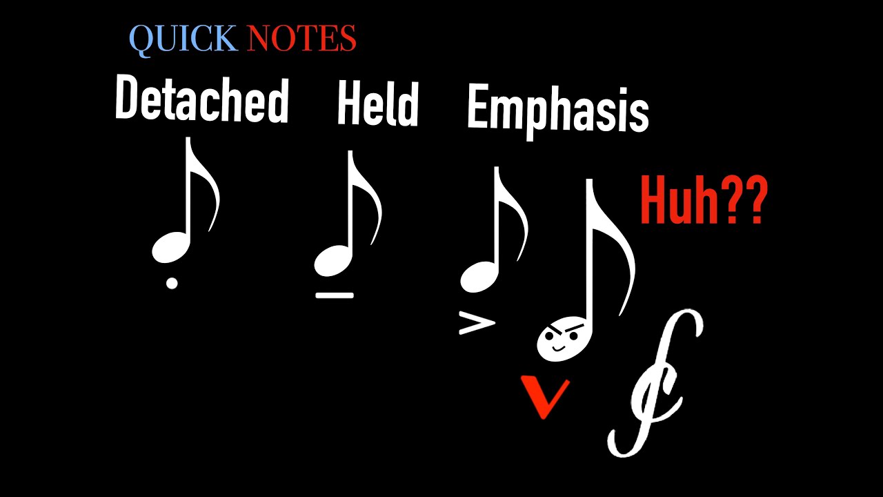 What does the marcato articulation MEAN??? - Quick Notes