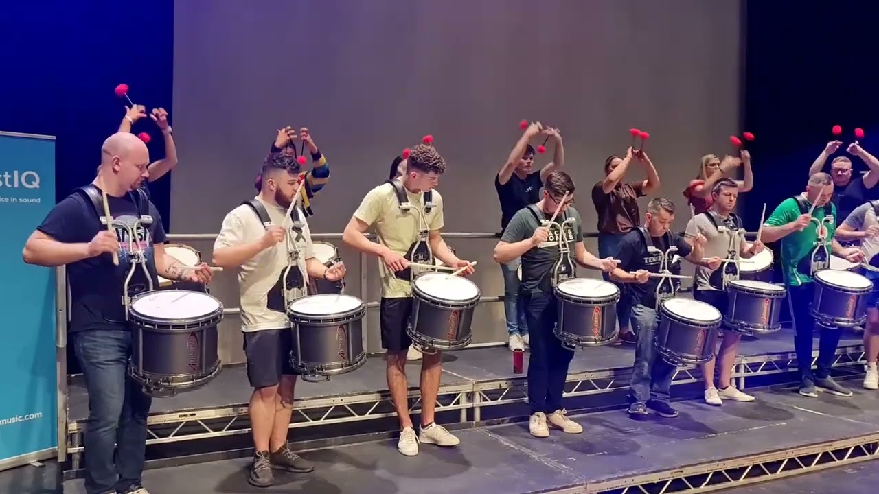 Closkelt 2022.   Drum Corps practice