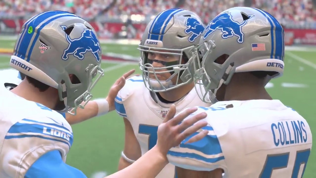 Season Opener Detroit Lions vs Arizona Cardinals 2020 2021 Season Madden NFL 20 Futures Gameplay