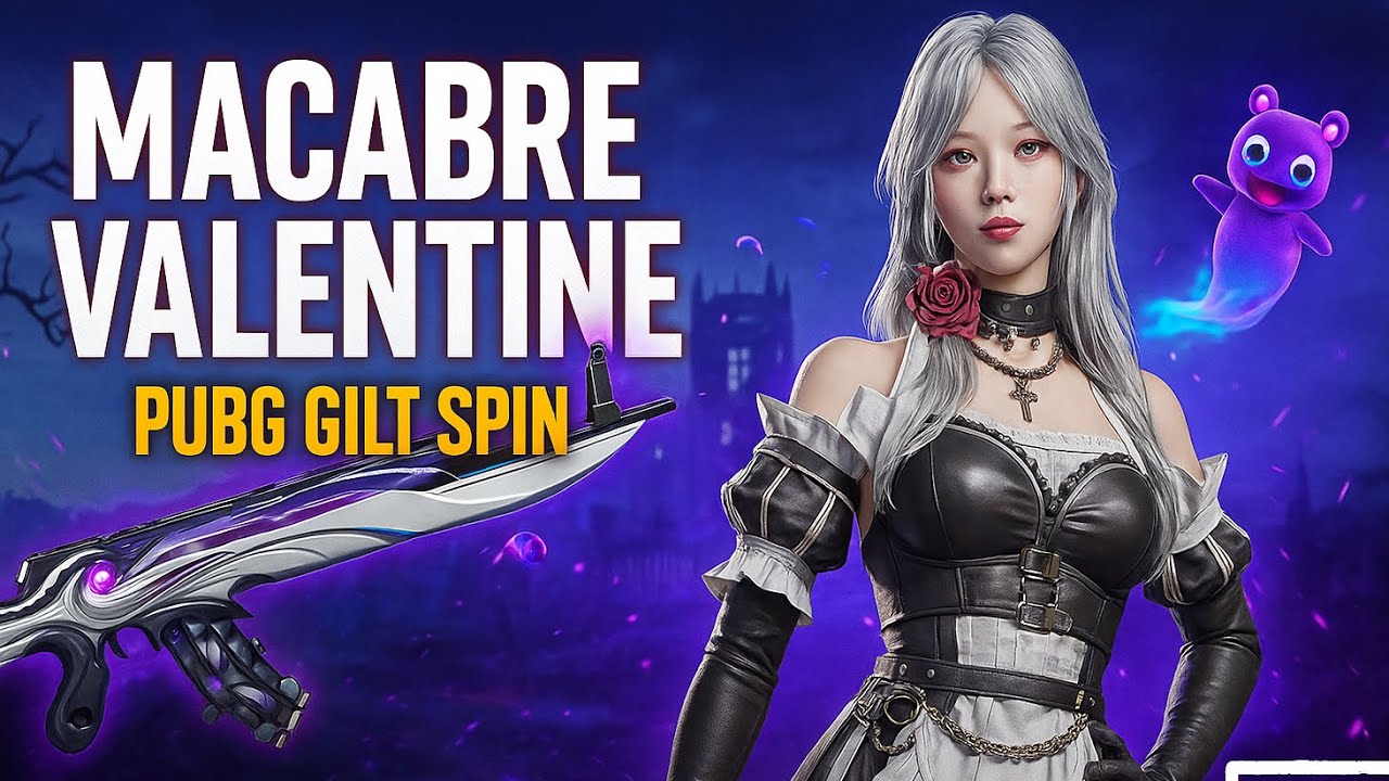 PUBG Mobile Gilt Spin Opening – Macabre Valentine Set Rewards Unlock! 🔥 (Lucky Spin Draw)
