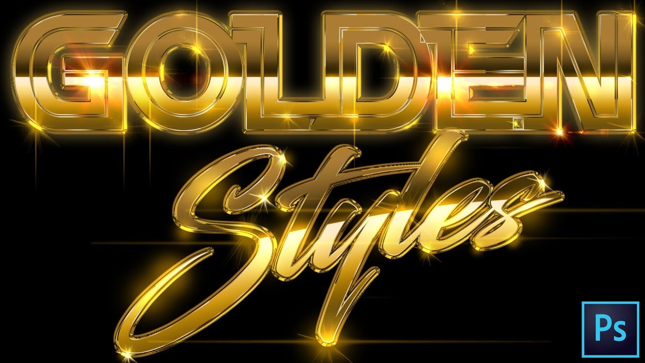 Photoshop Gold Text Effect