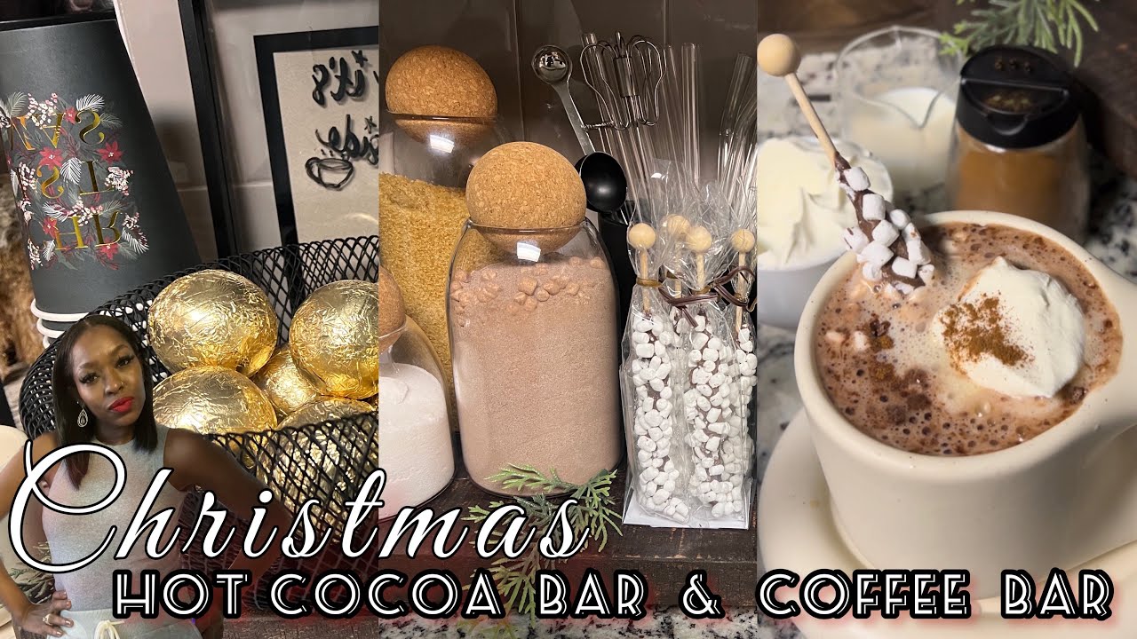 CHRISTMAS COFFEE BAR & HOT COCOA BAR + ORGANIZING & DECORATING THE KITCHEN FOR THE CHRISTMAS HOLIDAY