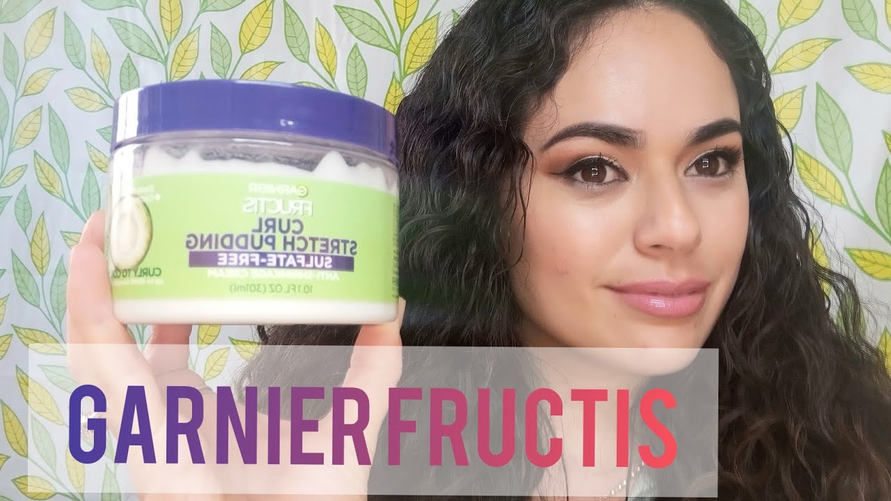 Garnier Fructis Curl Stretch Pudding Sulfate-Free Anti-Shrinkage Cream Review All-Day Wear