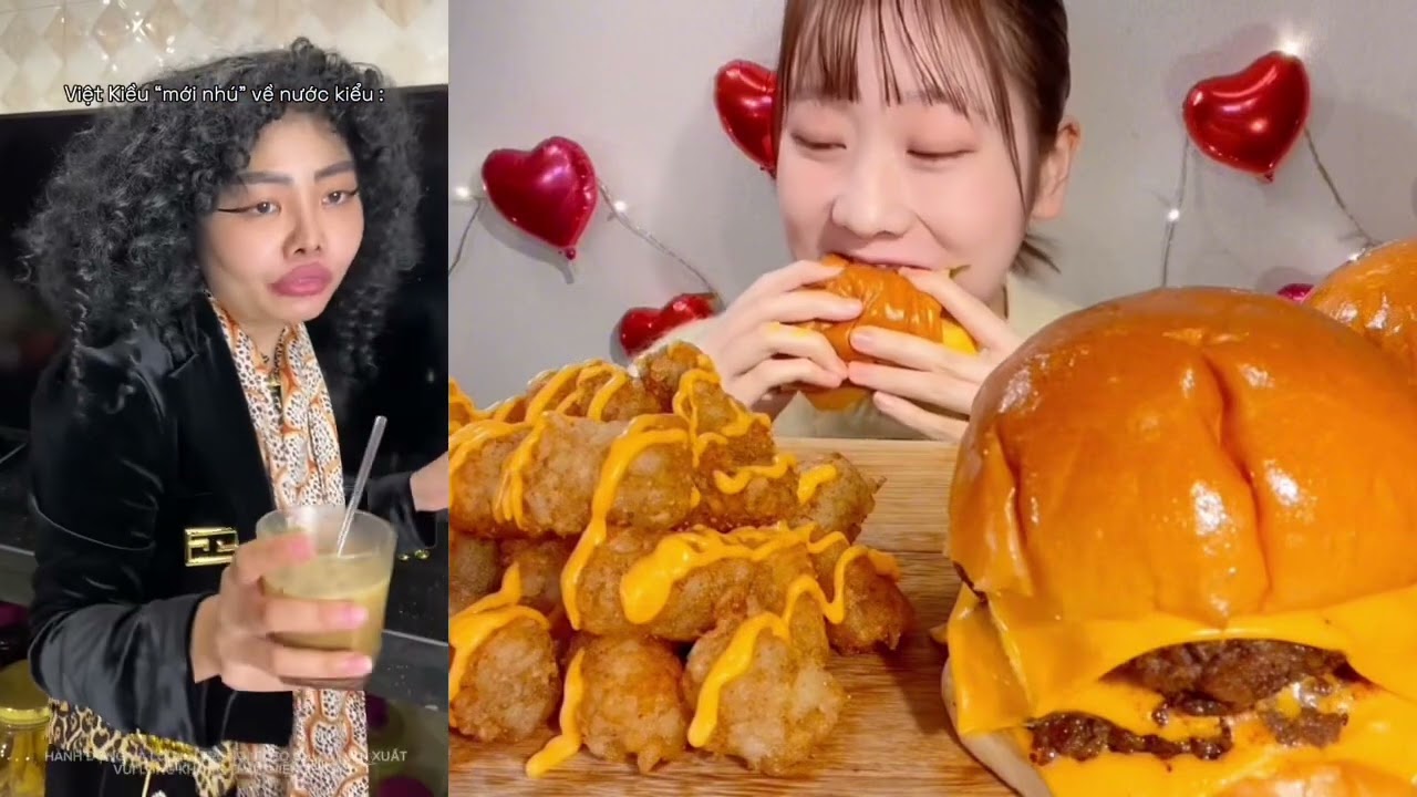 vừa mukbang vừa kể truyện/ cre: thíchhương / cre  mukbang: MIYU/