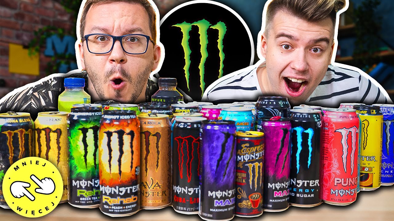 Spr&oacute;bowaliśmy WSZYSTKICH Smak&oacute;w Monster&oacute;w!