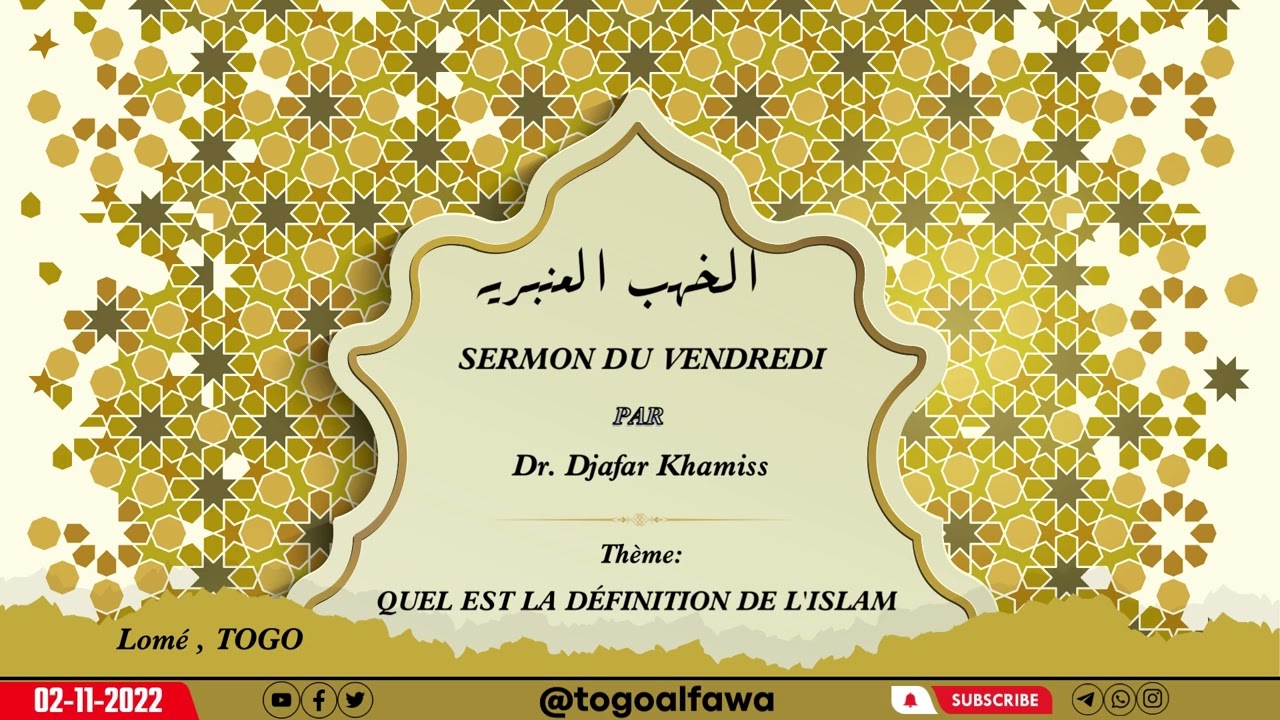 SERMON DE Dr. Djafar Khamiss