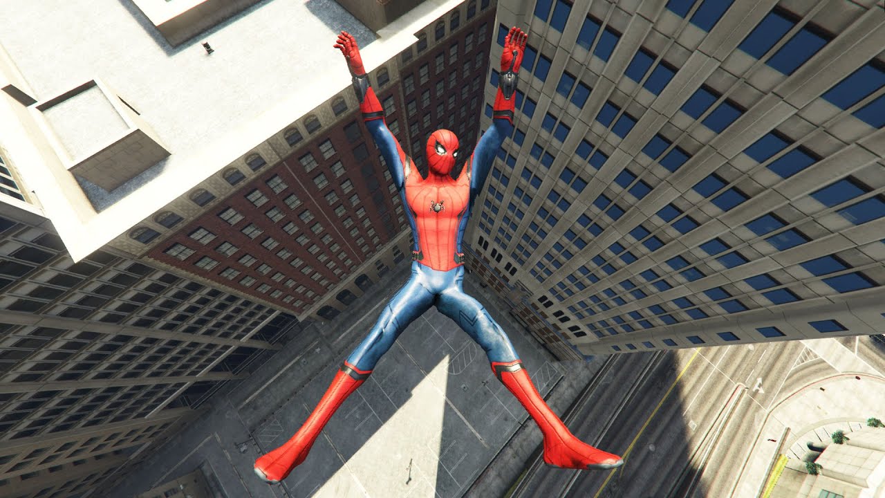 Funny Moments In GTA 5 - Spider-Man