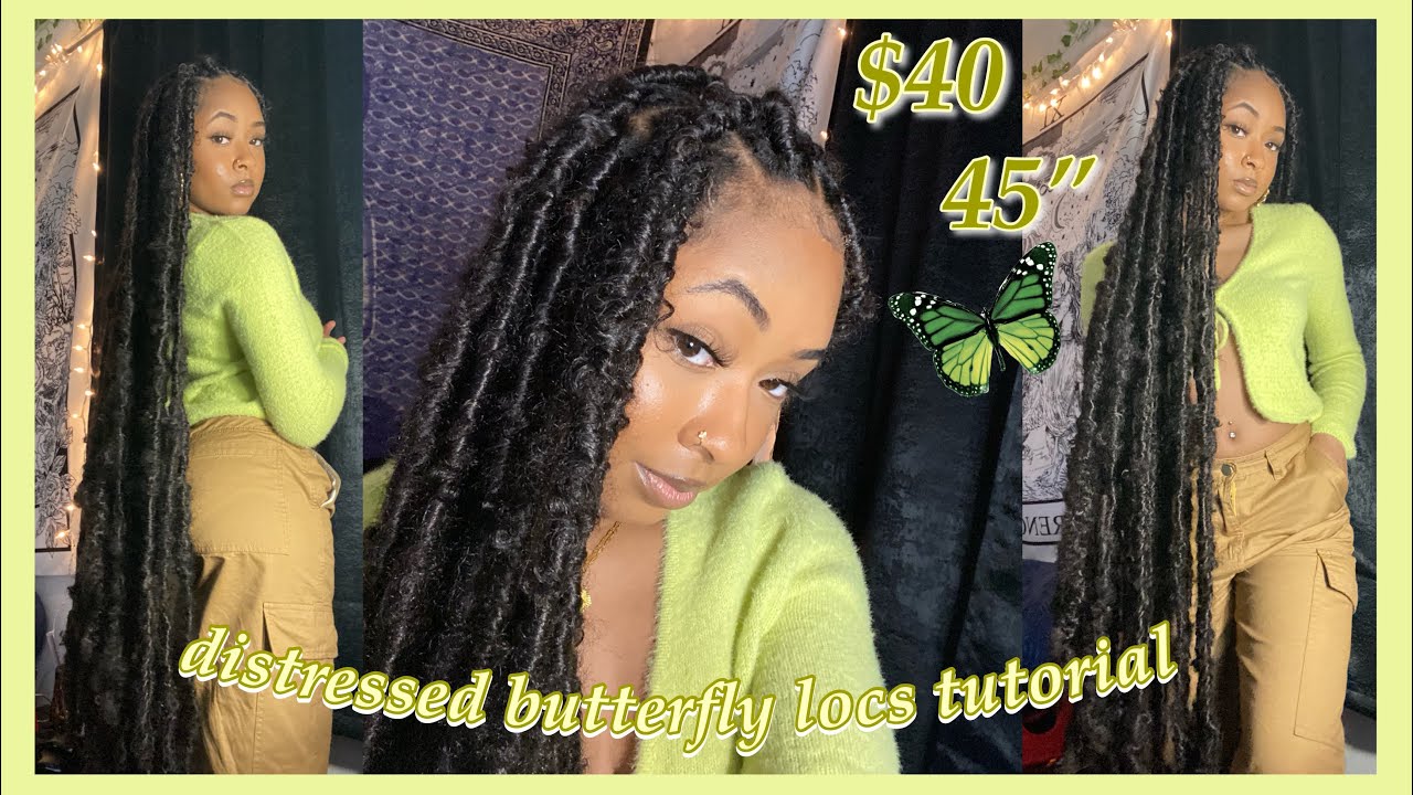 DETAILED EXTENDED 45” DISTRESSED  LOCS TUTORIAL $40 *ON SHORT HAIR* (Beginner Friendly!) | asha jai.