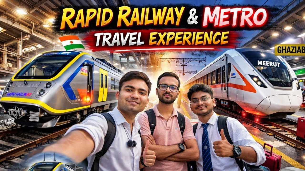 Rapid Rail vs Metro: Speed, Comfort aur Kiraya! Sab Kuch Ek Video Mein! 🔥 | Aman Yadav Meerut