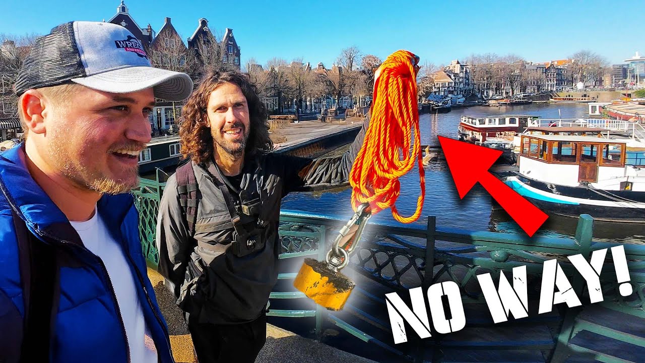 Craziest Magnet Fishing in Amsterdam's Canals—You Won’t Believe What We Pulled Up!