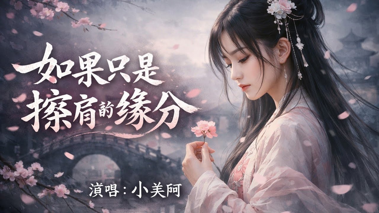 《如果只是擦肩的缘分》伤感古风女生版 #伤感情歌分享#伤感音乐#伤感音乐视频#新歌上线