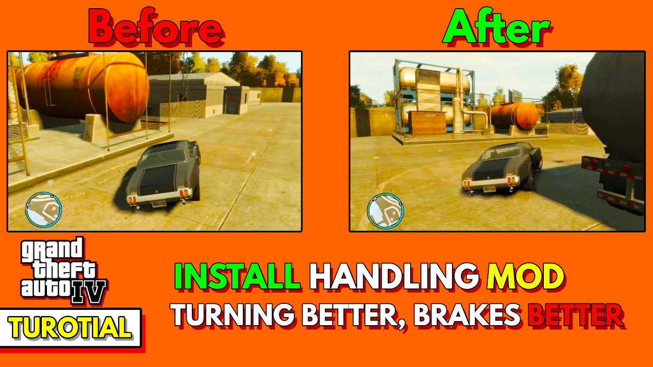 Install Handling Mod GTA 4(Hindi)丨Car flips while turning problem FIX, Better Turns, Better Brakes