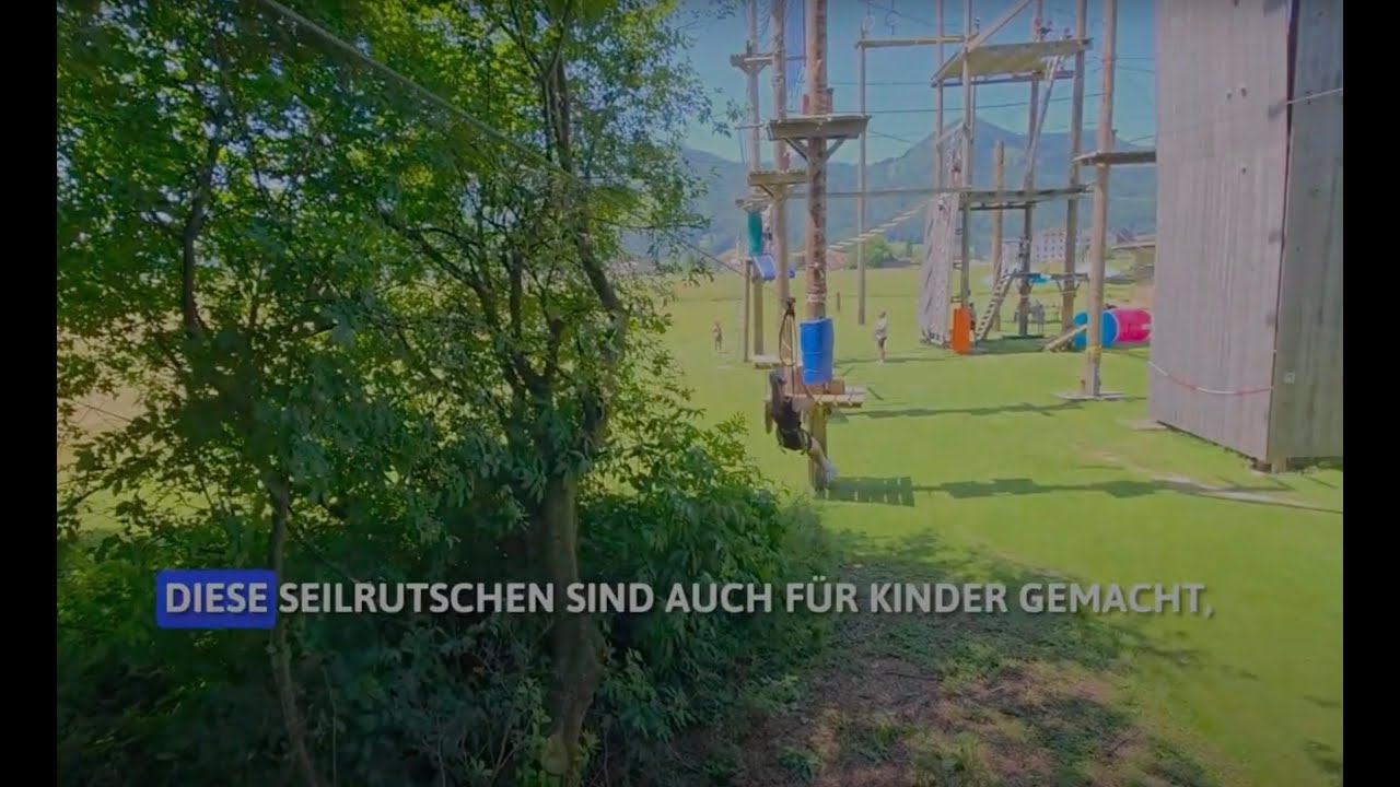 Hochseilgarten Aschau Video vor der Einweisung