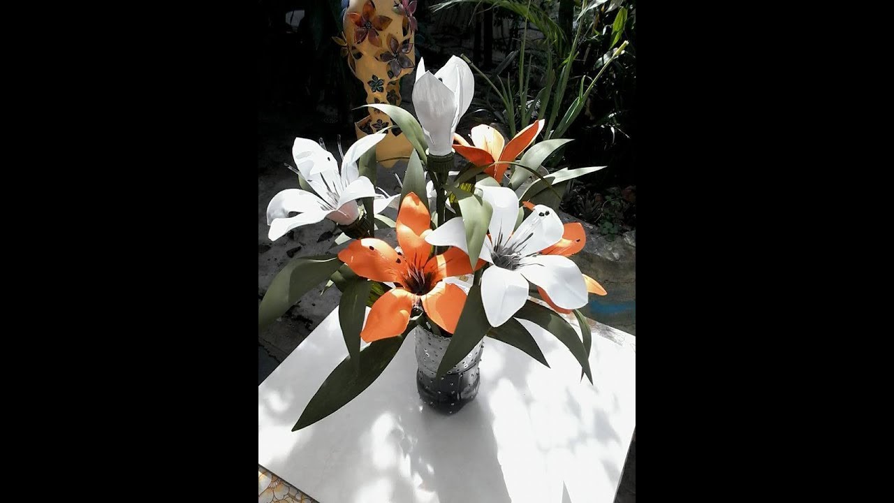 Flor de Lírio em Garrafa PET - Aula 2