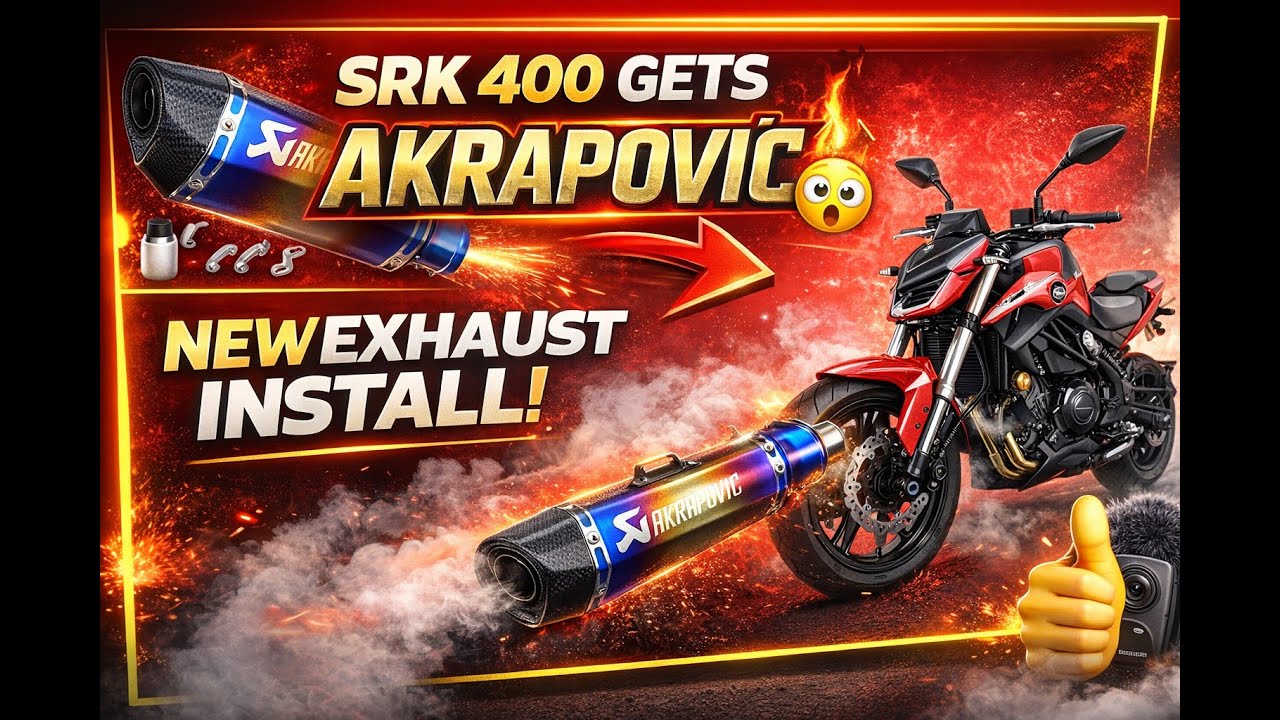 AKRAPOVIC ROAR! 🔥 Benelli SRK 400 Exhaust Install | Sound Will Give Goosebumps