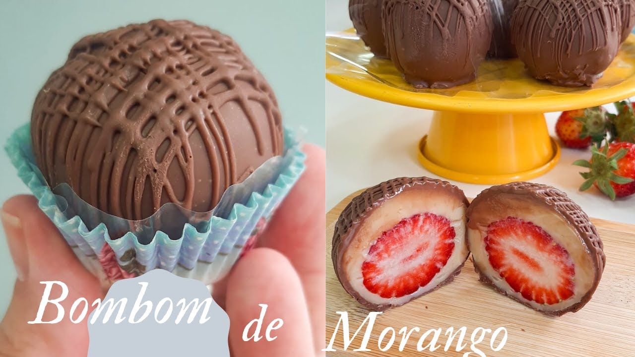 BOMBOM DE MORANGO TRADICIONAL E NO POTE!! FICA LINDO, CREMOSO E DELICIOSO!!!